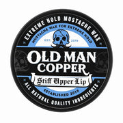 Old Man Copper "Stiff Upper Lip"  Unscented Competition Mustache Wax 1 oz
