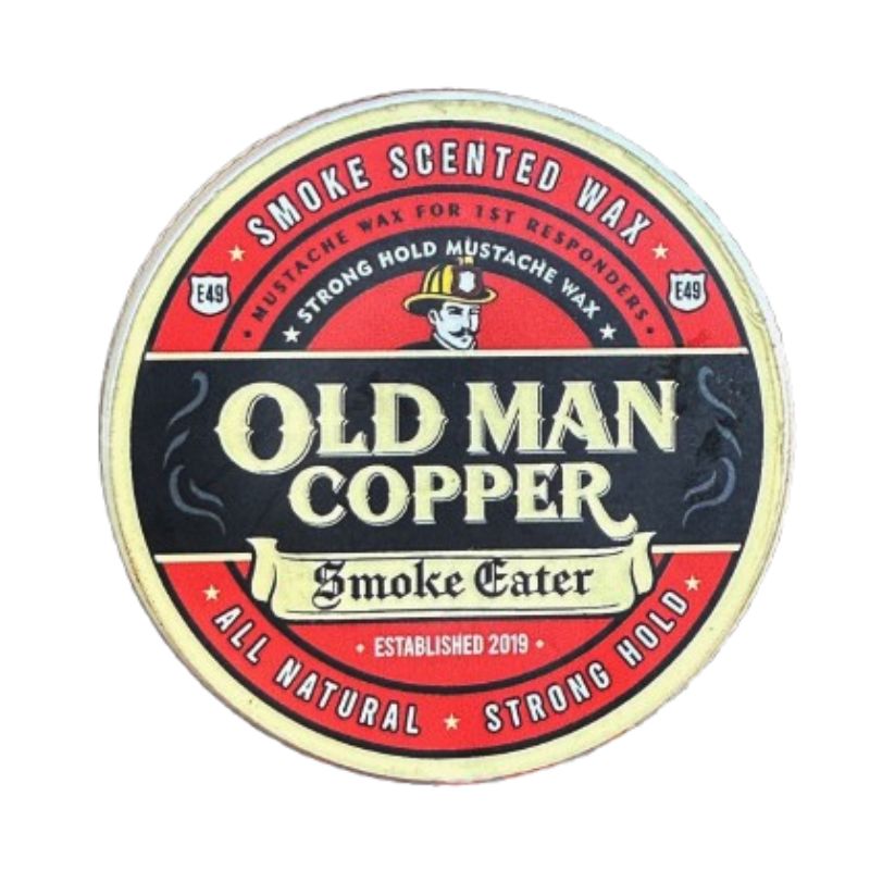 Old Man Copper "Smoke Eater" Heavy Smoke Mustache Wax 1 oz