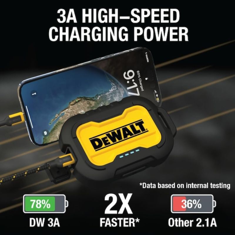 DEWALT 10,000 mAh Dual-Port Power Bank