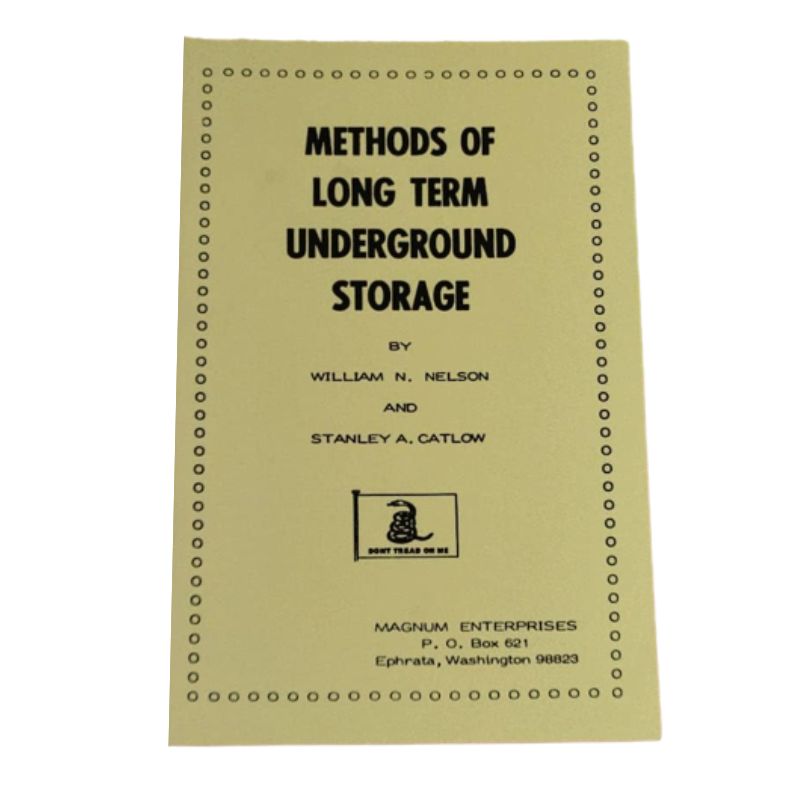 Methods Of Long Term Underground Storage