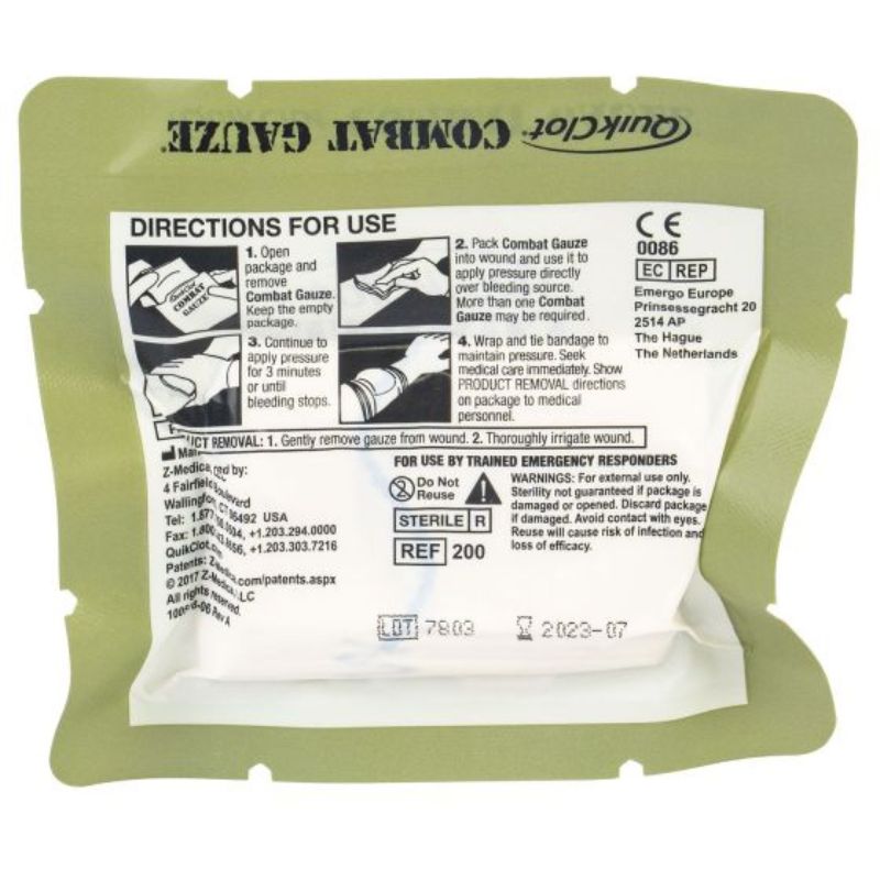 North American Rescue QuikClot Combat Gauze Z-Fold