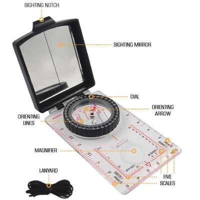 NDuR Sighting Compass with Mirror