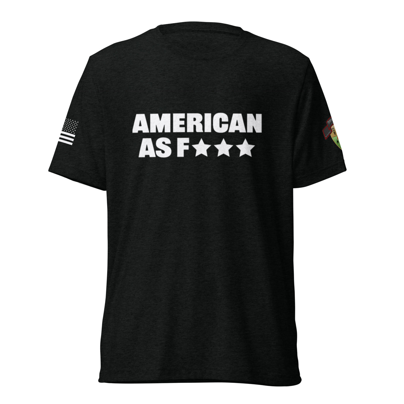 American AF Short Sleeve T-shirt -  Black/White