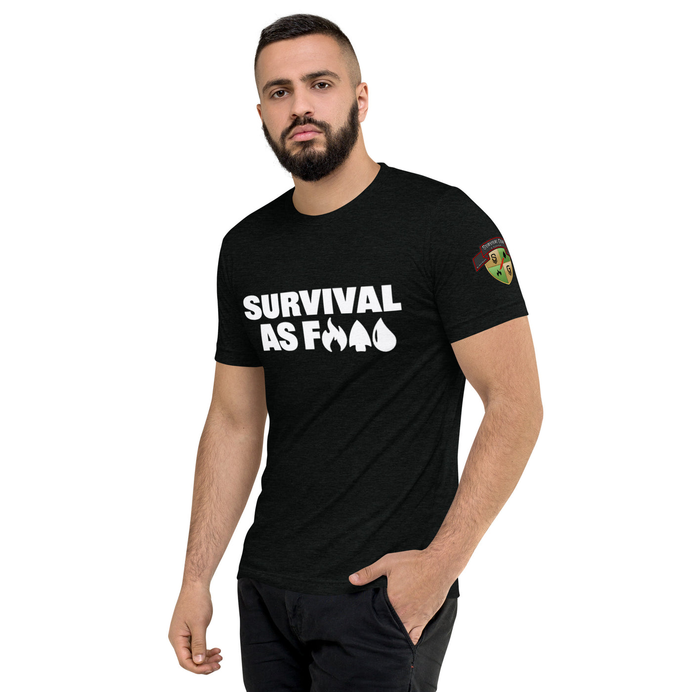 Survival AF Short Sleeve T-shirt - Black/White