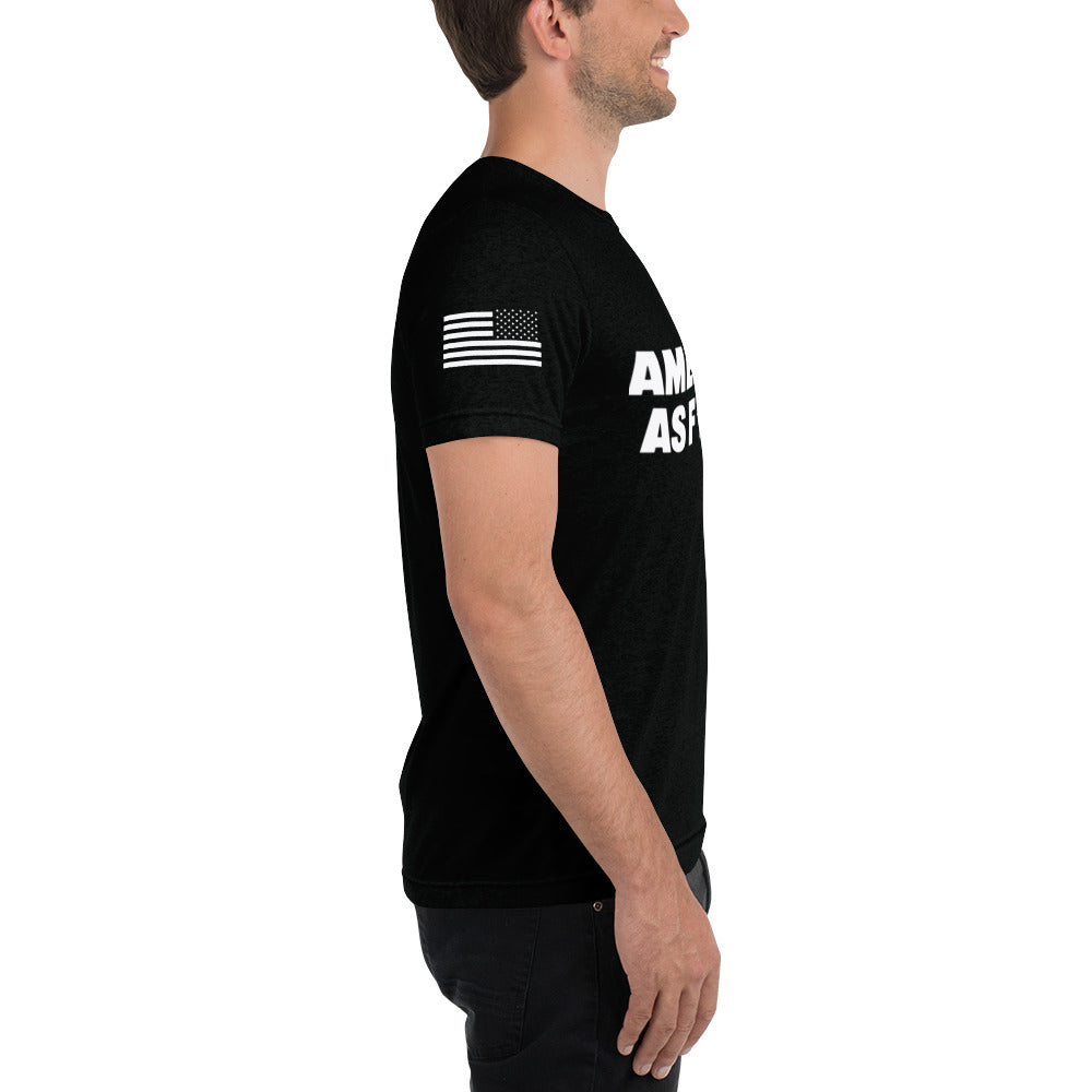 American AF Short Sleeve T-shirt -  Black/White