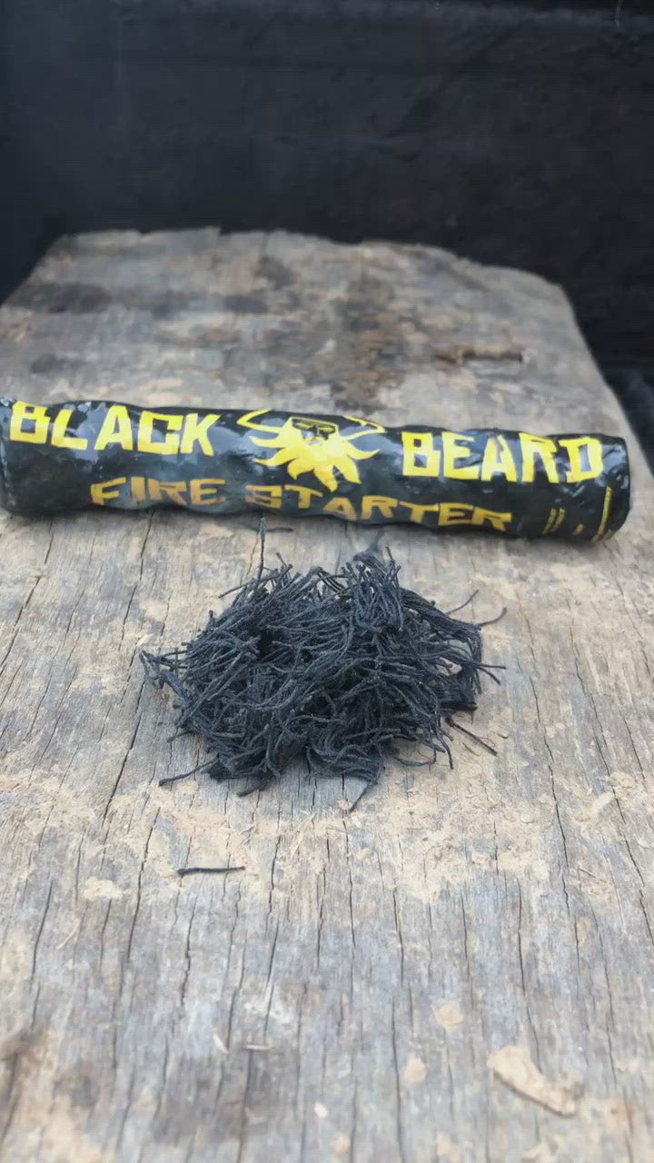 Load video: Black Beard Fire Starter