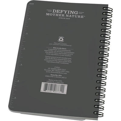 Rite in the Rain Side Spiral Notebook - Gray