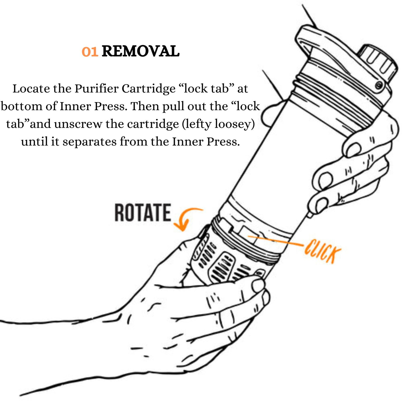 GRAYL UltraPress™ Replacement Purifier Cartridge